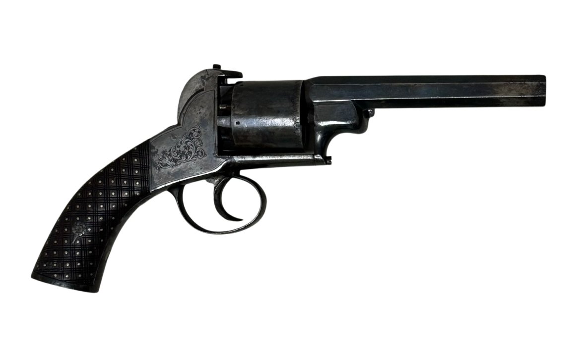 Webley Bentley .54 Bore 5-Shot Percussion Self-Cocking Revolver - Image 3