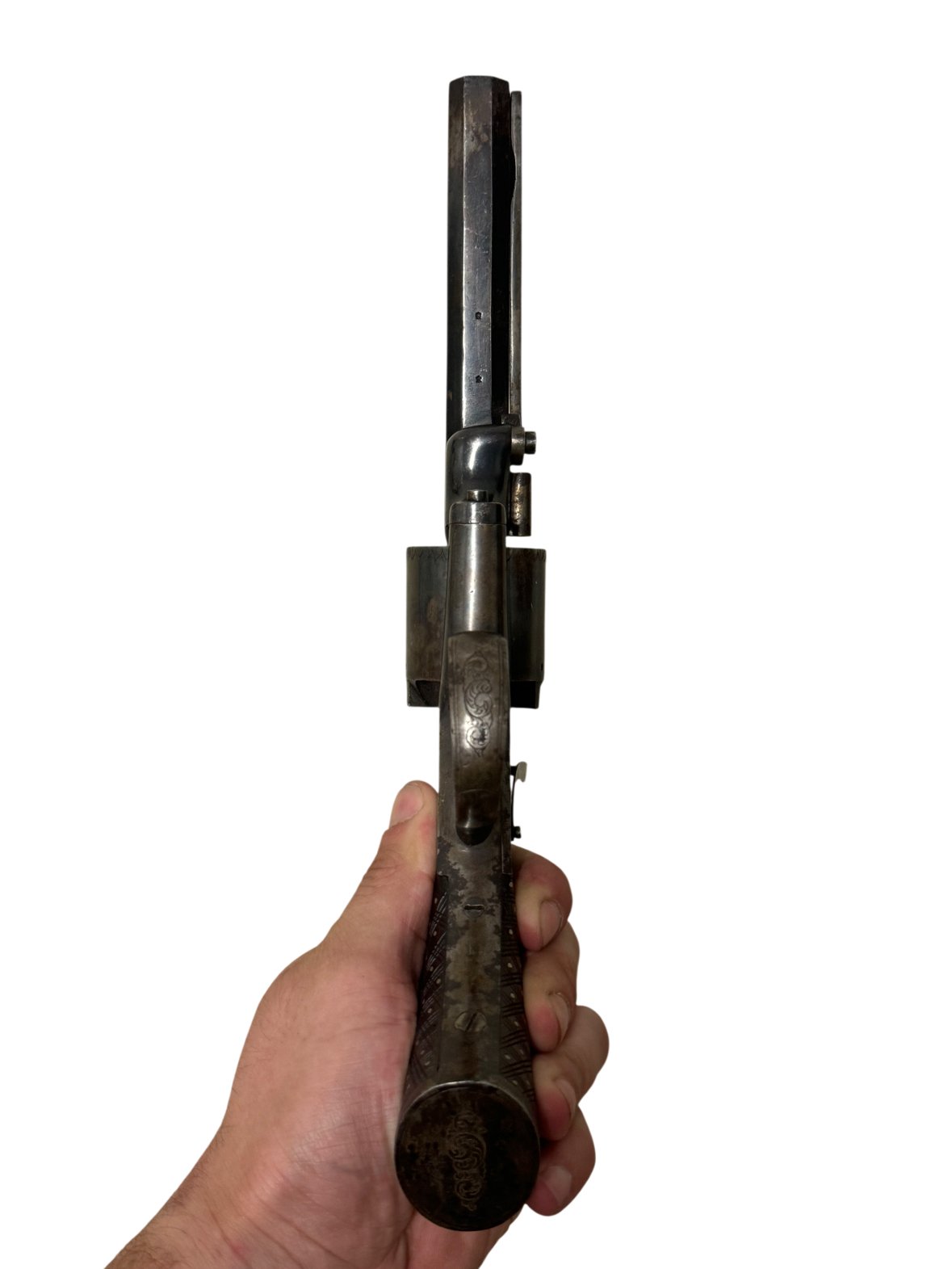 Webley Bentley .54 Bore 5-Shot Percussion Self-Cocking Revolver - Image 4