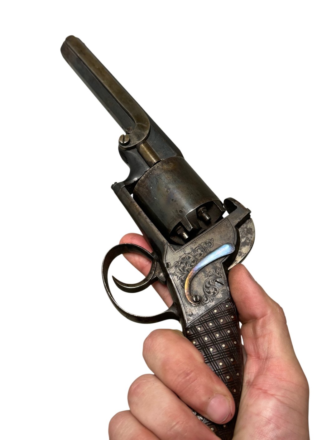 Webley Bentley .54 Bore 5-Shot Percussion Self-Cocking Revolver - Image 8