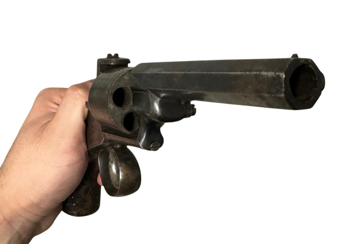 Webley Bentley .54 Bore 5-Shot Percussion Self-Cocking Revolver - Image 11