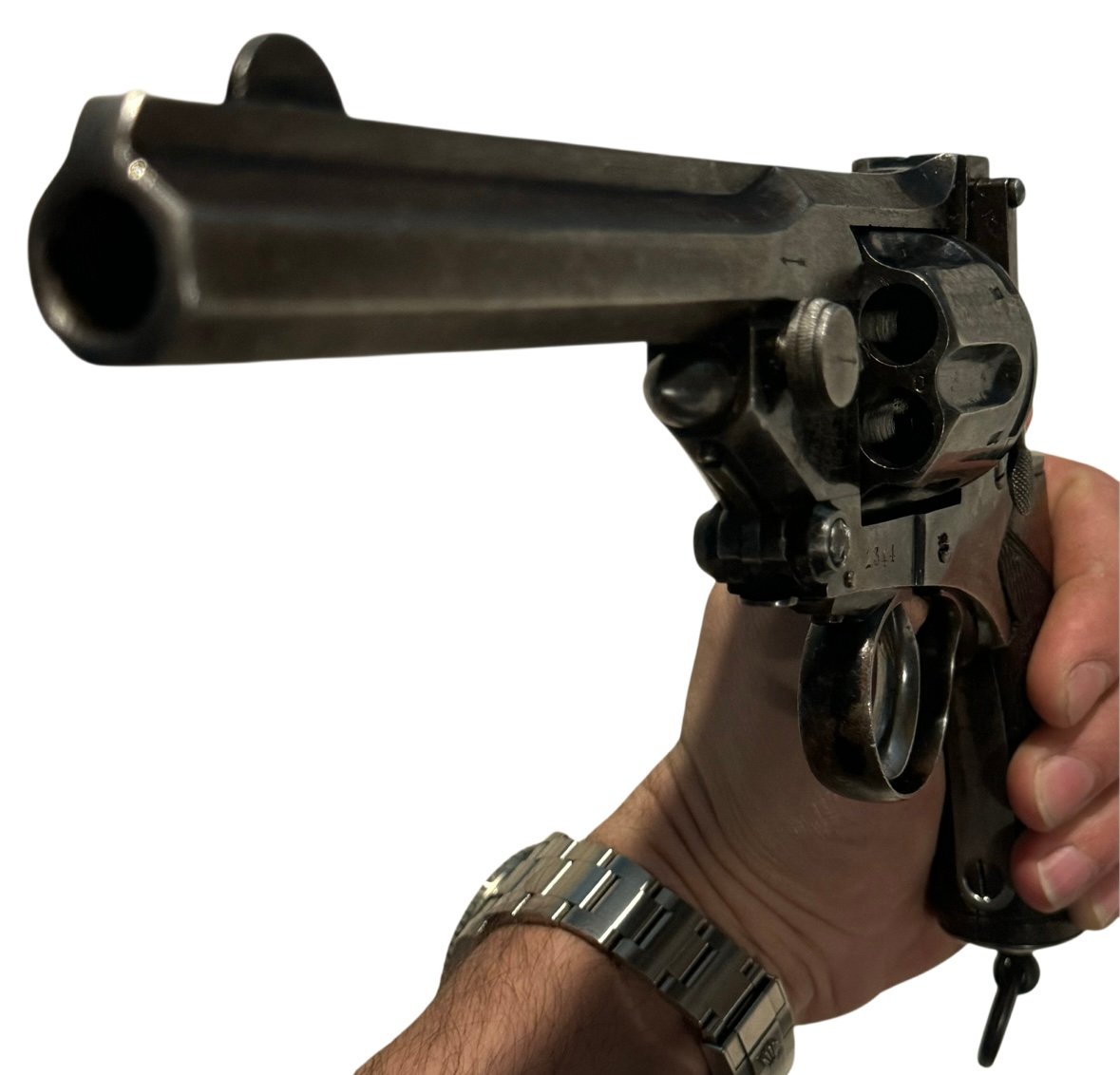 RARE Webley-Pryse “Africa Model” – Pre-1899 Antique – .455 Webley – British Military Marked - Image 8