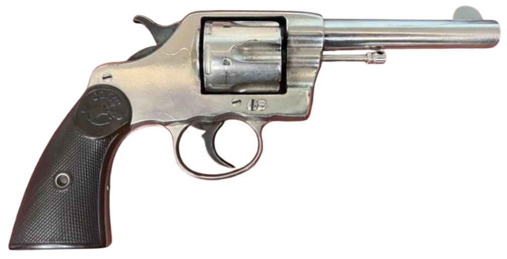 Colt New Army & Navy Model 1892 Revolver – .41LC (Nickel) - Antique - Image 2
