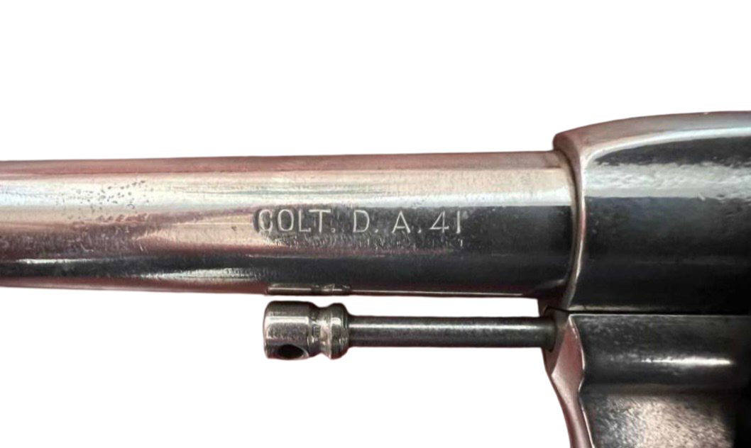 Colt New Army & Navy Model 1892 Revolver – .41LC (Nickel) - Antique - Image 6