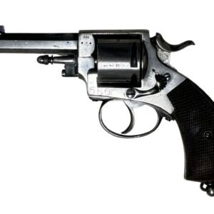 Antique Dutch Police Revolver – Nickel Plated, Manual Safety, Excellent Condition