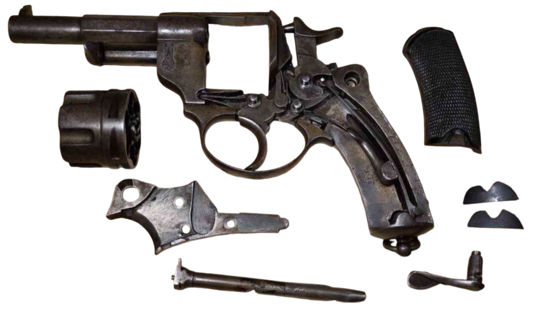 Antique 1874 French Officer’s Revolver 11mm Chamelot Delvigne St. Etienne - Image 27