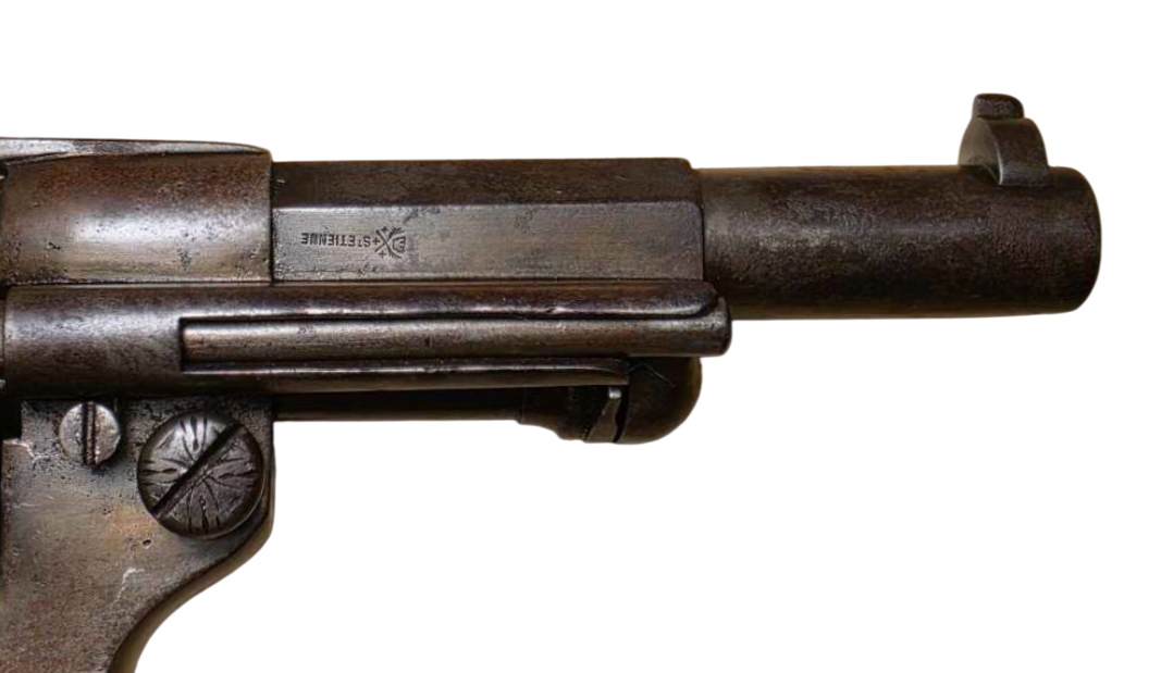 Antique 1874 French Officer’s Revolver 11mm Chamelot Delvigne St. Etienne - Image 3