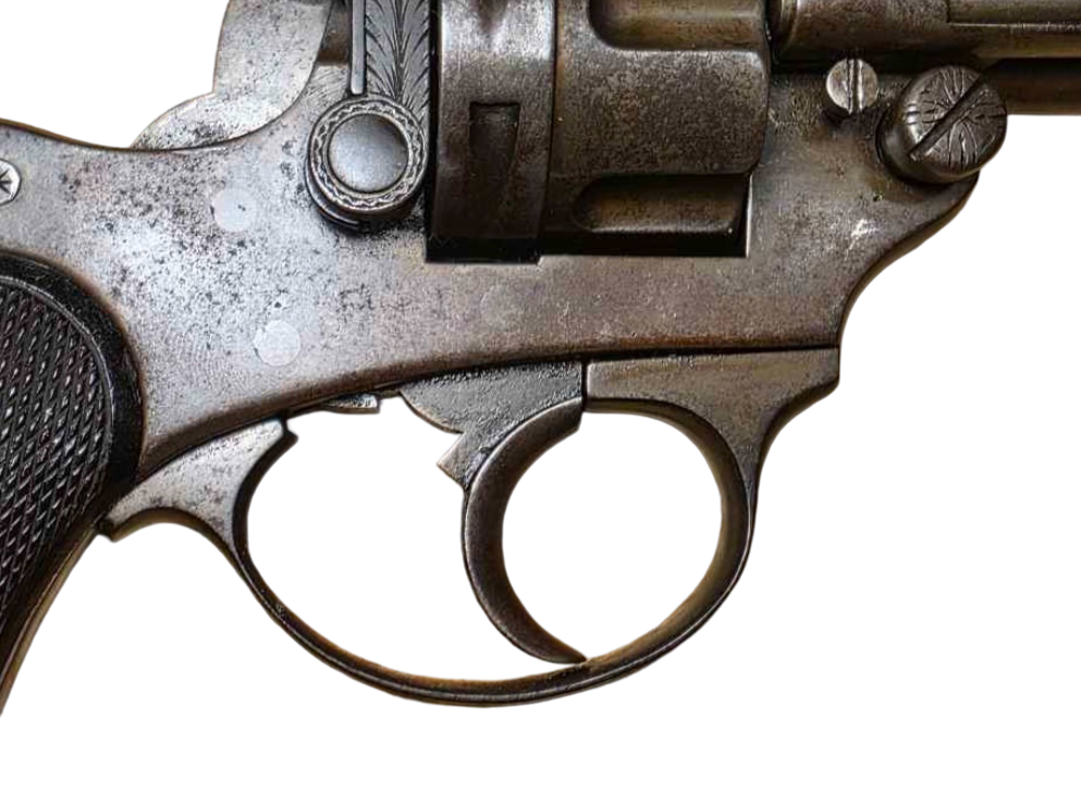 Antique 1874 French Officer’s Revolver 11mm Chamelot Delvigne St. Etienne - Image 5