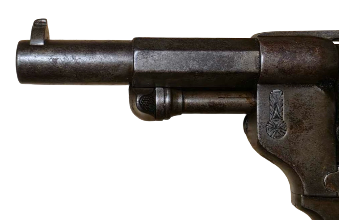 Antique 1874 French Officer’s Revolver 11mm Chamelot Delvigne St. Etienne - Image 9