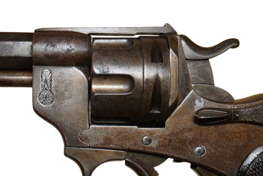 Antique 1874 French Officer’s Revolver 11mm Chamelot Delvigne St. Etienne - Image 8