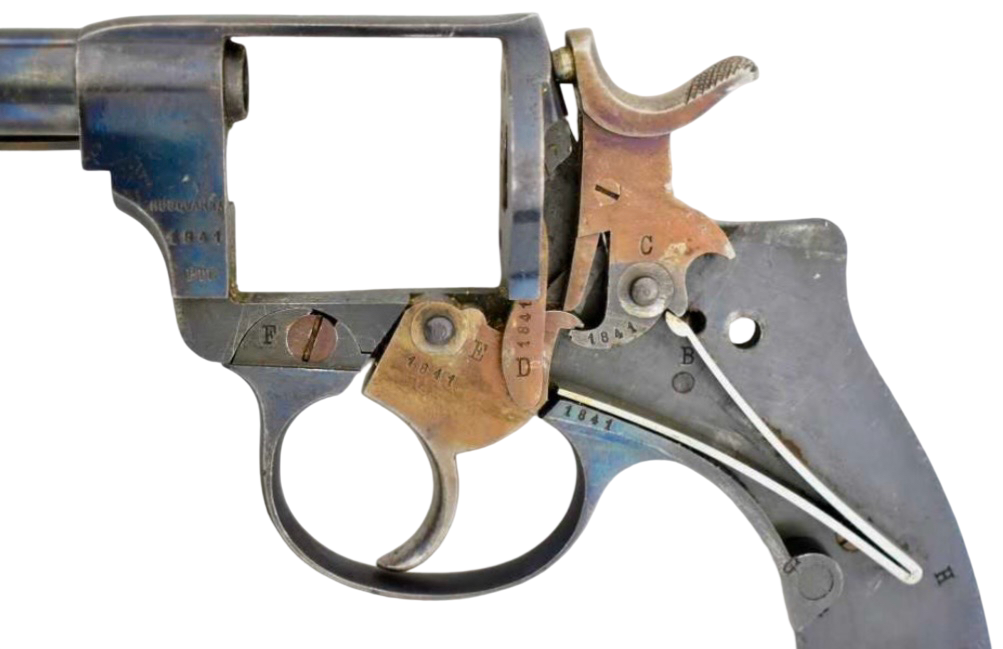 Antique Swedish Husqvarna M1887 Nagant Revolver 7.5mm Early S/N: 1841 - Image 21