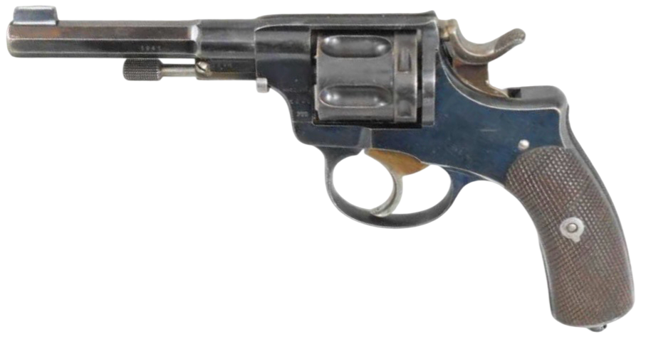Antique Swedish Husqvarna M1887 Nagant Revolver 7.5mm Early S/N: 1841 - Image 2