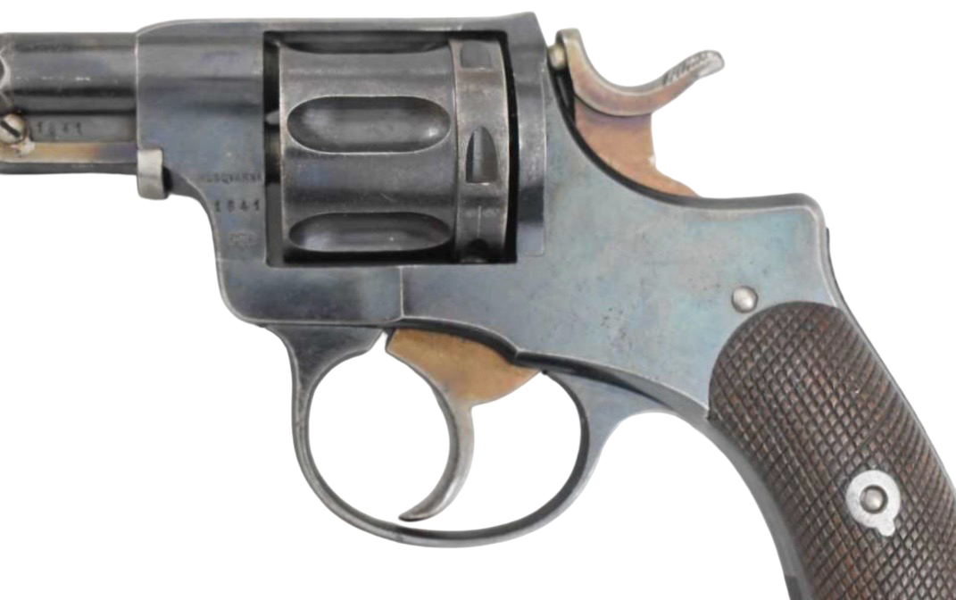 Antique Swedish Husqvarna M1887 Nagant Revolver 7.5mm Early S/N: 1841 - Image 15
