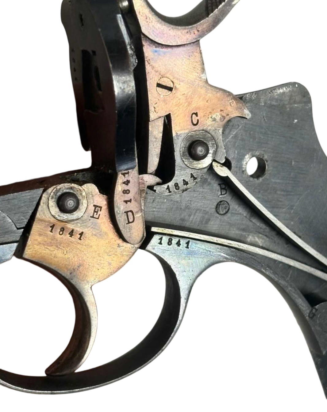 Antique Swedish Husqvarna M1887 Nagant Revolver 7.5mm Early S/N: 1841 - Image 22