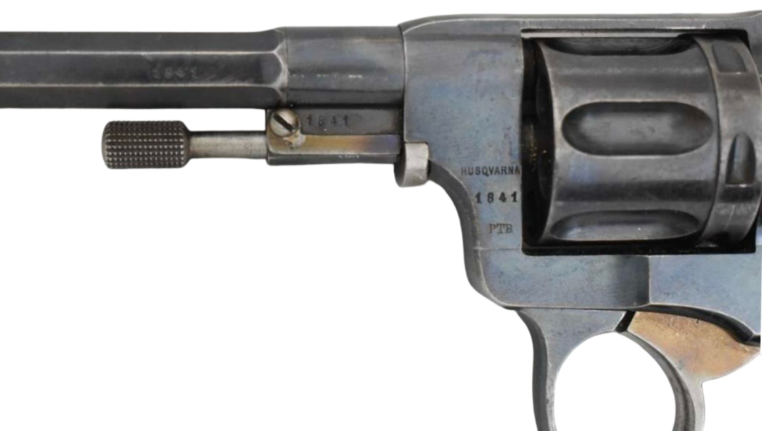 Antique Swedish Husqvarna M1887 Nagant Revolver 7.5mm Early S/N: 1841 - Image 14
