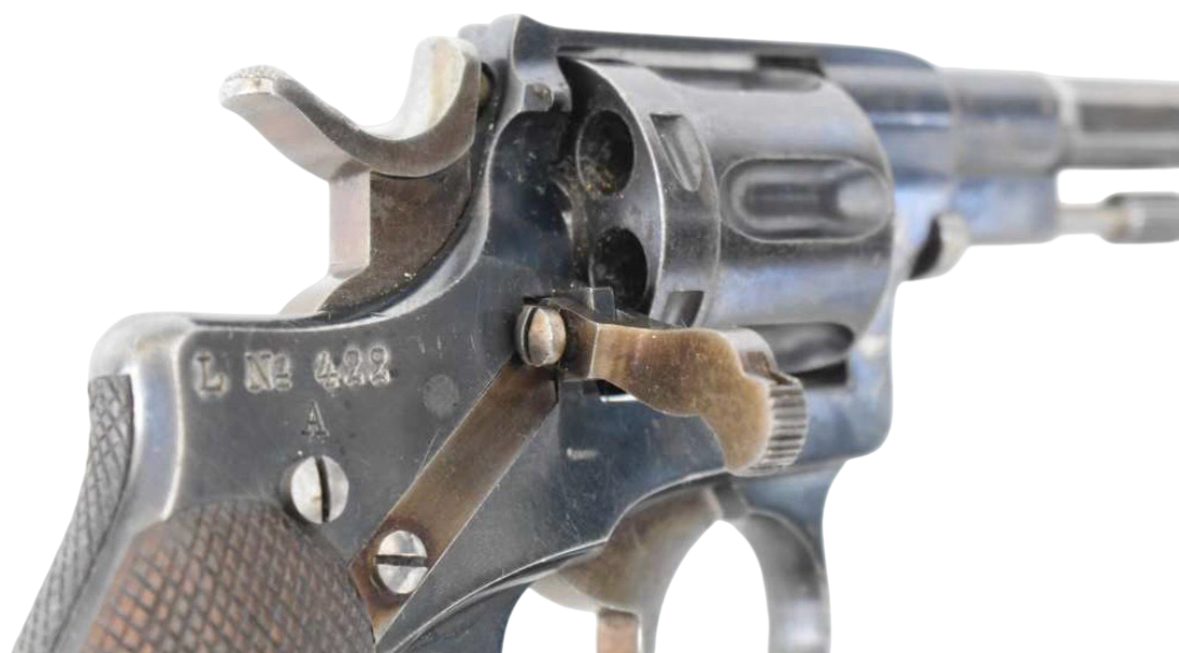 Antique Swedish Husqvarna M1887 Nagant Revolver 7.5mm Early S/N: 1841 - Image 17