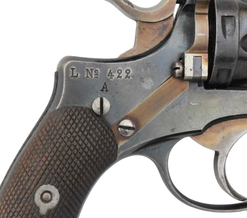 Antique Swedish Husqvarna M1887 Nagant Revolver 7.5mm Early S/N: 1841 - Image 11