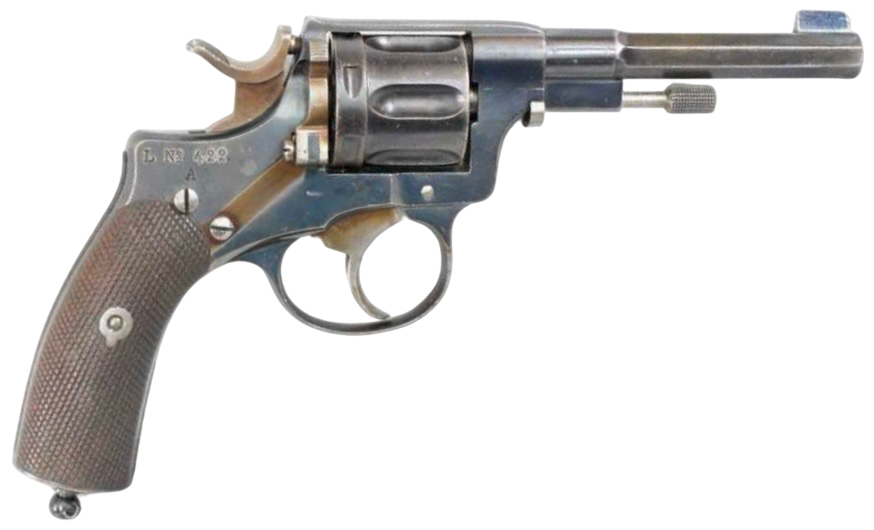 Antique Swedish Husqvarna M1887 Nagant Revolver 7.5mm Early S/N: 1841