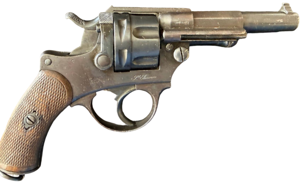 Antique French M1874 Officer Revolver St. Etienne 11mm Rare - Image 2